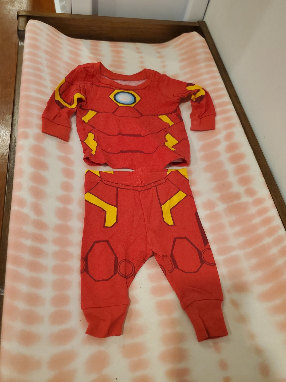 Disney Iron Man 3-6 Month Pajama Set